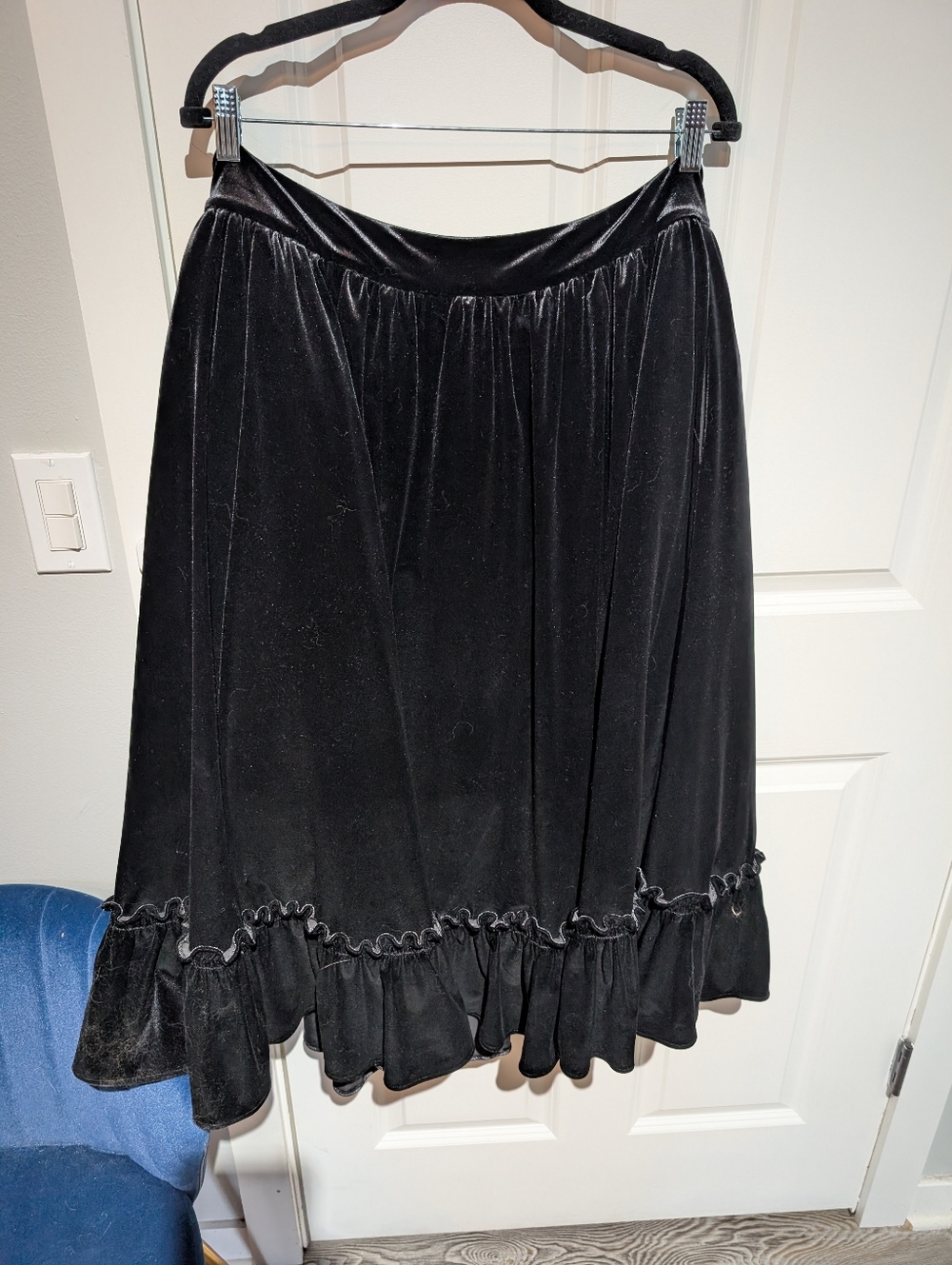 la femme en noir victorian bustle skirt xl black